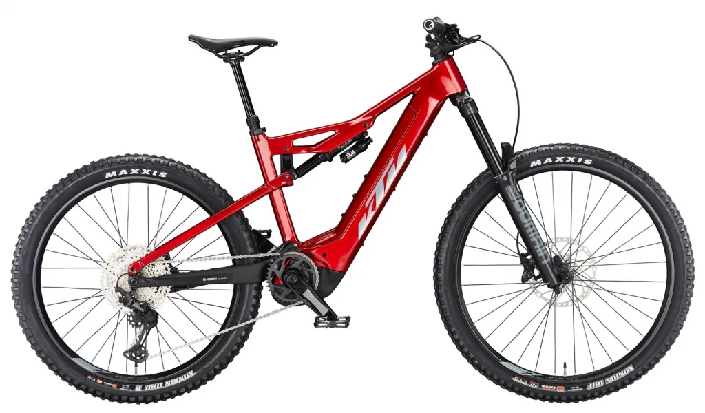 Электровелосипед KTM Macina Prowler Elite (2024) chrome red 29-27.5